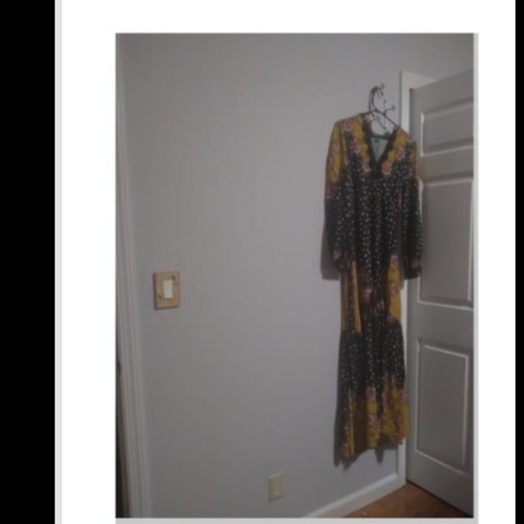 Farm Rio Floral Block Maxi Dress Women's Sz M - Picture 1 of 3